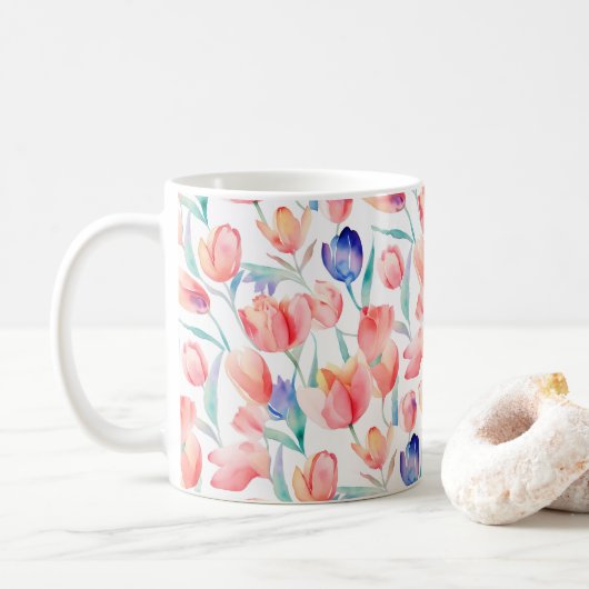 Tasse Wasserfarben (Mit Donut)