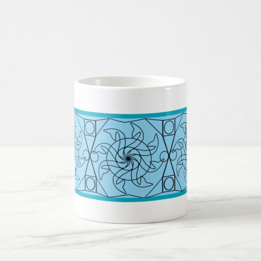 Tasse - Wasserrad-Muster (Mittel)