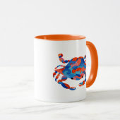 Tasse Watercolor Crab Multicolor (VorderseiteRechts)