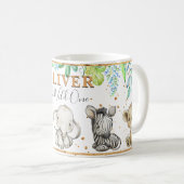 Tasse "Watercolor Niedlich Safari Animals" (VorderseiteRechts)