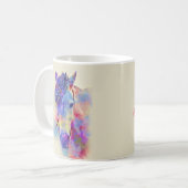 Tasse Watercolor Reiten (Vorderseite Links)