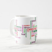 Tasse. Weihnachten. Kaffeetasse (Vorderseite Links)