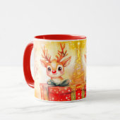 Tasse Weihnachten Reh (Vorderseite Links)