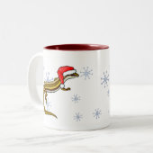 Tasse - Weihnachtseidechse (Vorderseite Links)