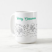 Tasse: Weihnachtsfreudigkeit Kaffeetasse (Vorderseite Links)