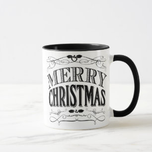 Tasse Weihnachtsschalkpappkunst