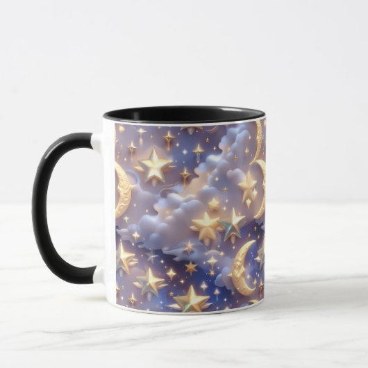 Tasse - Weiße Himmelsmond (Links)