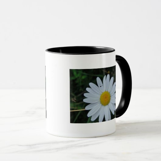 Tasse weisse Margeritenblüte (VorderseiteRechts)