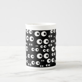 Tasse "Weißes Auge/Schwarzer Hintergrund"