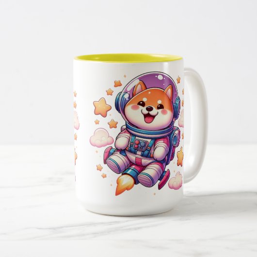 Tasse weißes Camping. Simulation der realistischen (VorderseiteRechts)