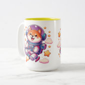 Tasse weißes Camping. Simulation der realistischen (Vorderseite Links)