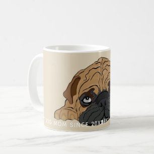 Tasse Welpe Schlafzimmerrühre Baby Bull Dog
