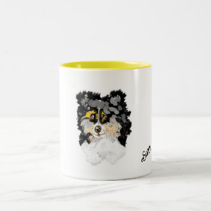 Tasse: Welpenhund Zweifarbige Tasse
