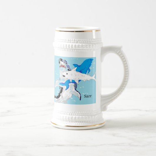 Tasse: Welt des Meeres Bierglas (Rechts)