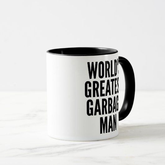Tasse weltbest Garbage Man (VorderseiteRechts)