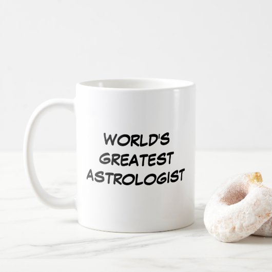 Tasse "Weltgrößter Astrologe" (Mit Donut)