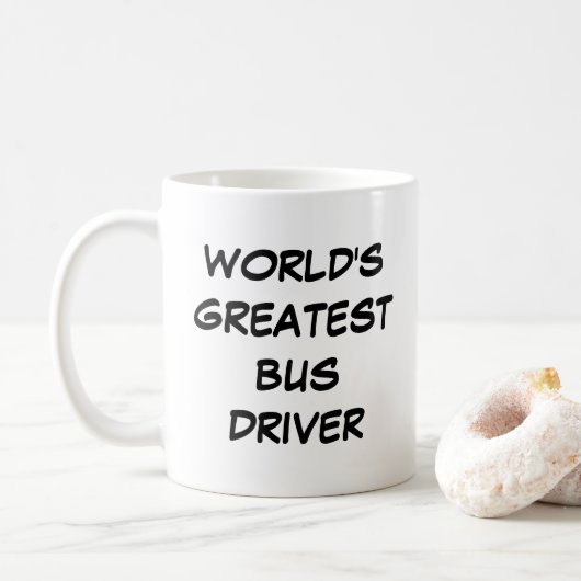 Tasse "Weltgrößter Busfahrer" (Mit Donut)