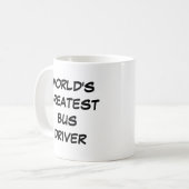 Tasse "Weltgrößter Busfahrer" (Vorderseite Links)