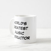 Tasse "Weltgrößter Musiklehrer" (Vorderseite Links)