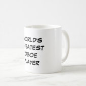 Tasse "Weltgrößter Oboe-Player" (VorderseiteRechts)