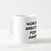 Tasse "Weltgrößter Pizzamacher" (Vorderseite Links)