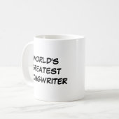 Tasse "Weltgrößter Songwriter" (Vorderseite Links)
