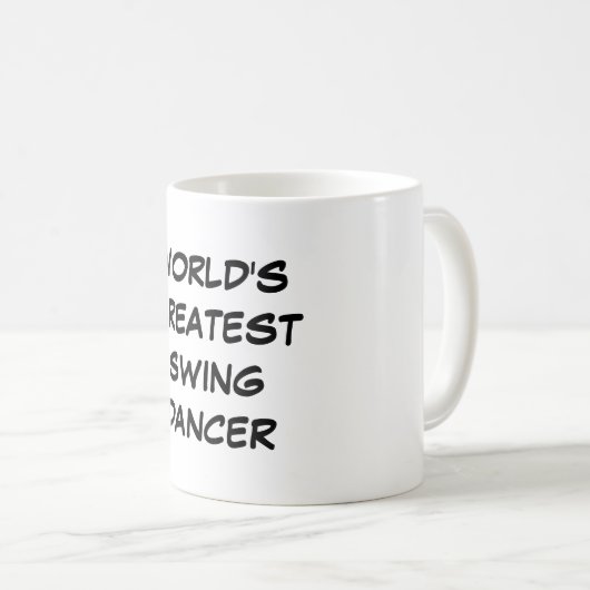Tasse "Weltgrößter Swing Dancer" (VorderseiteRechts)