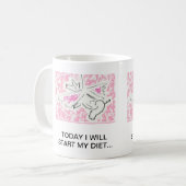 Tasse. Wenn Schweine fliegen, werde ich… Kaffeetasse (Vorderseite Links)