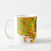 Tasse - Westie Hund im Herbst-Blätter (Links)