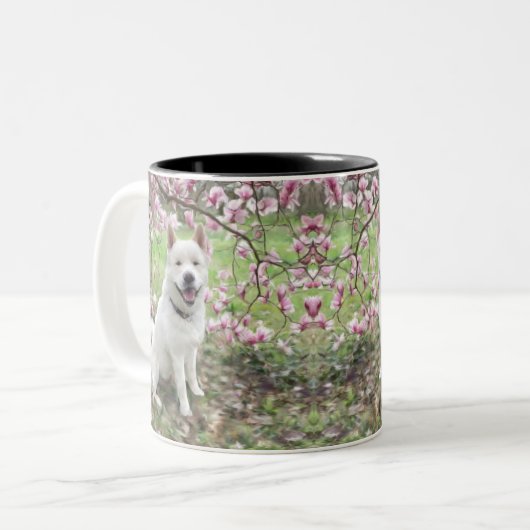 Tasse - White Akita (Vorderseite Links)