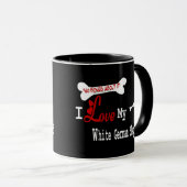 Tasse "White German Shepherd (I Liebe)" (VorderseiteRechts)