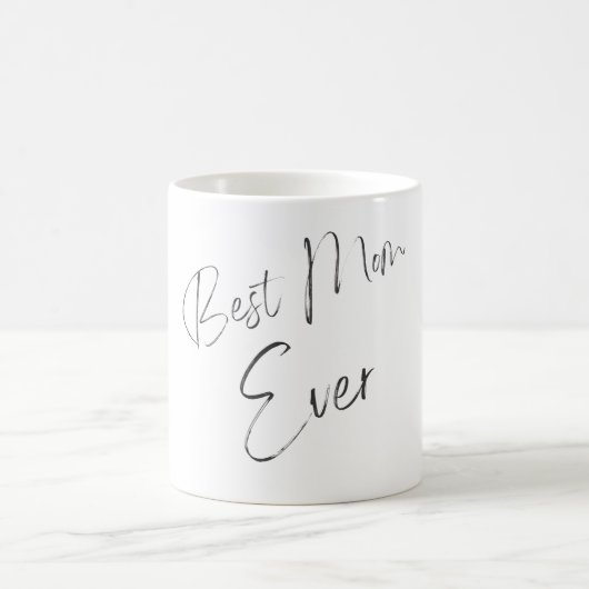 Tasse White Simple Calligraphy Best Mama jemals (Mittel)