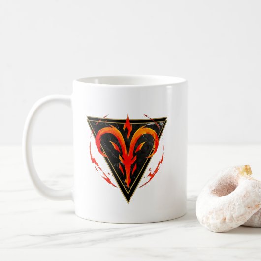 Tasse Widder Geschenk Astrologie (Mit Donut)