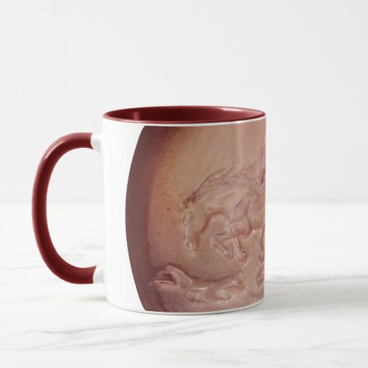 Tasse - Wilde Pferde in Rot (Links)