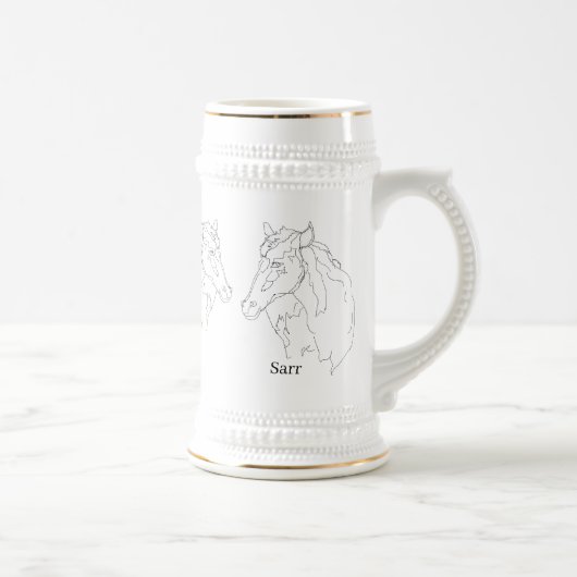 Tasse: Wilder Hengst Bierglas (Rechts)