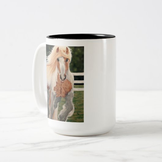 Tasse "Wildes Pferd" (Vorderseite Links)