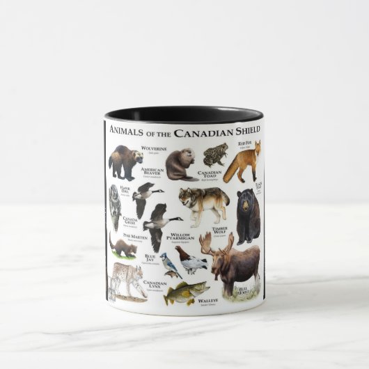Tasse "Wildtiere des Kanadischen Schilds" (Zentrum)