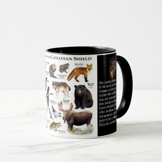 Tasse "Wildtiere des Kanadischen Schilds" (VorderseiteRechts)