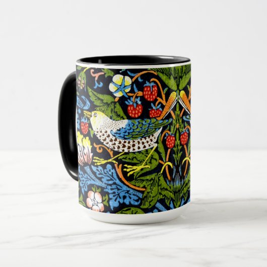TASSE - William Morris - "Strawberry Thief" (Vorderseite Links)