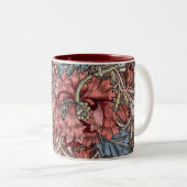 TASSE: WILLIAM MORRIS : WILD TULIP ZWEIFARBIGE TASSE (VorderseiteRechts)