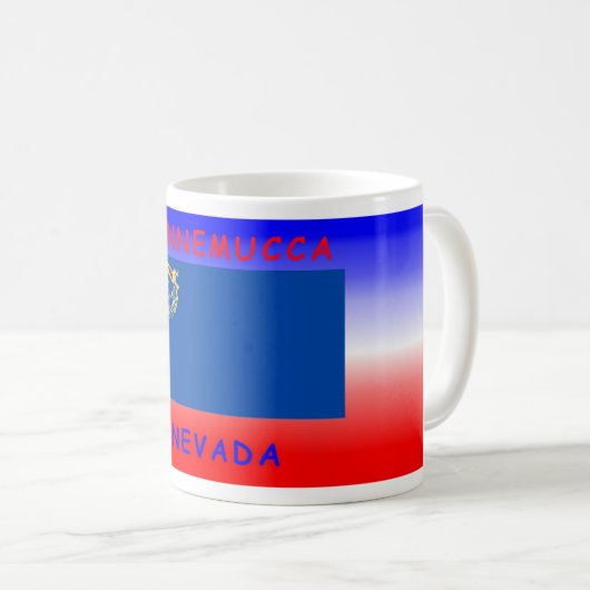 Tasse winnemucca Nevada mit Nevada-Staat flage (VorderseiteRechts)
