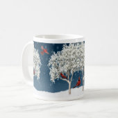 Tasse-Winter Kardinäle Kaffeetasse (Vorderseite Links)