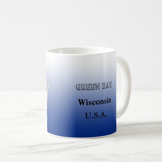 Tasse - Wisconsin Staat Karte mit Stadt (VorderseiteRechts)