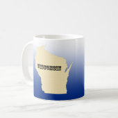 Tasse - Wisconsin Staat Karte mit Stadt (Vorderseite Links)