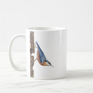 Tasse Wood Nuthatch Bird (Sitta Europaea)