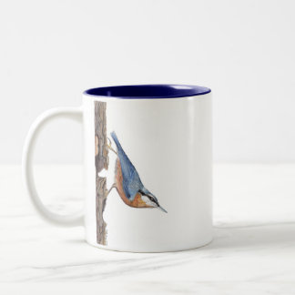 Tasse Wood Nuthatch Bird (Sitta Europaea)