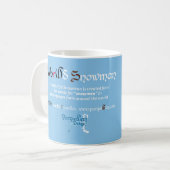 Tasse Wor(l)d Snowman (Vorderseite Links)