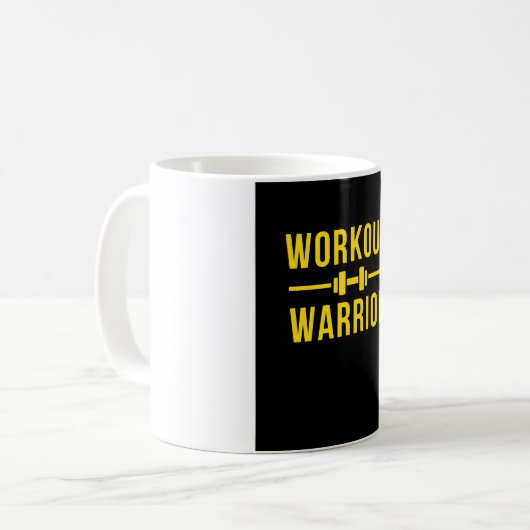 Tasse Workout Warrior (Vorderseite Links)
