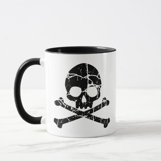 Tasse "Worok Cracked Skull" und "Crossbones" (Links)