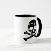 Tasse "Worok Cracked Skull" und "Crossbones" (VorderseiteRechts)